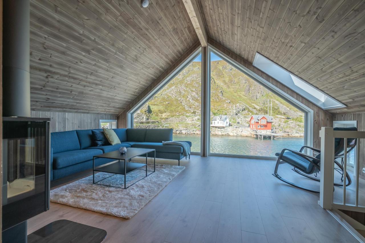 Seafront New Cabin In Lofoten Ballstad Eksteriør billede